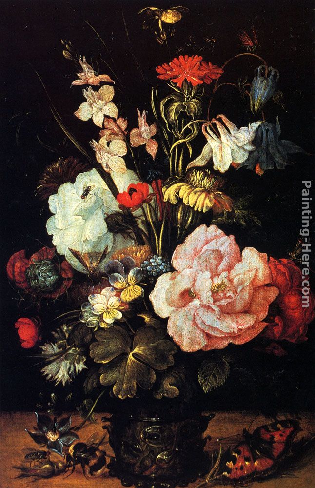 Flowers In A Vase painting - Roelandt Jacobsz Savery Flowers In A Vase art painting